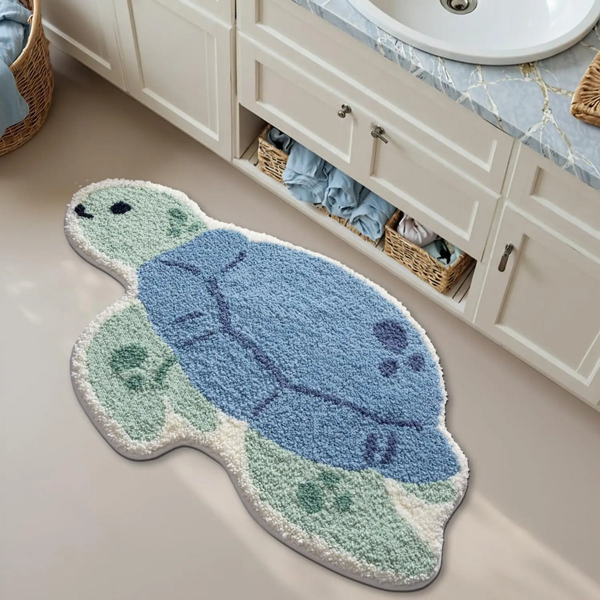 Turtle Shape Bath Mat