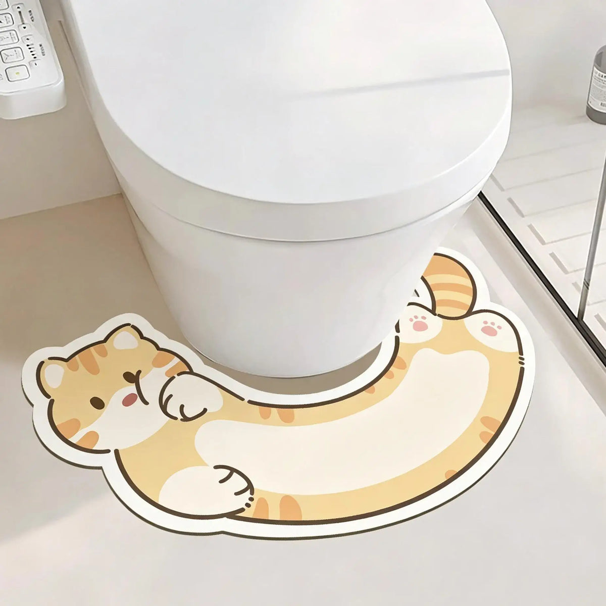Cute Kitty Toilet Mat