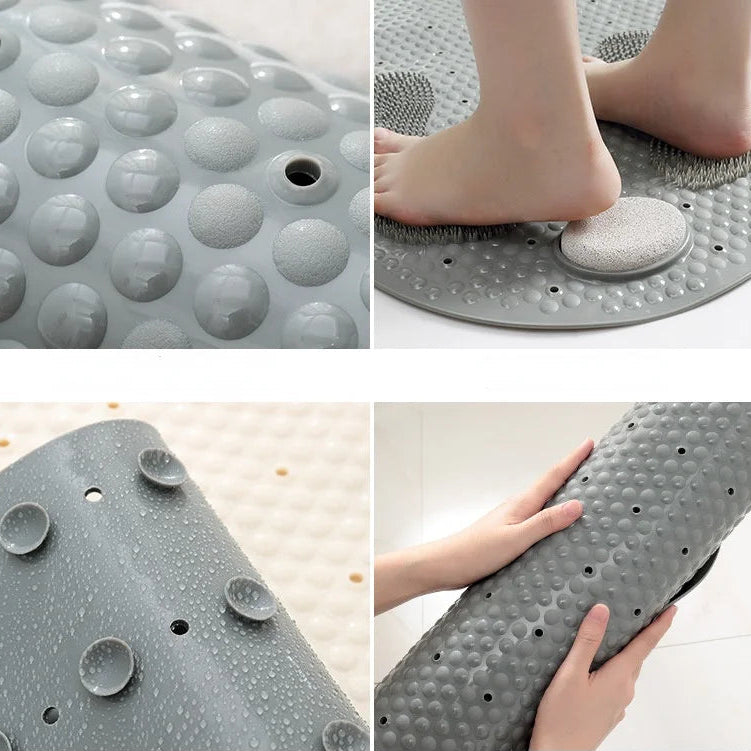 Grey non slip bath matsfor elderly