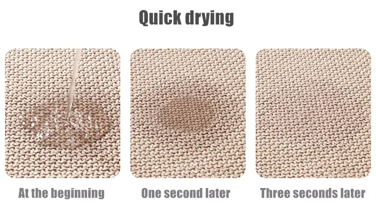 Thin beige bath mat