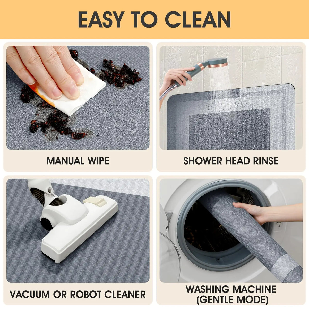 Long thin bath mat