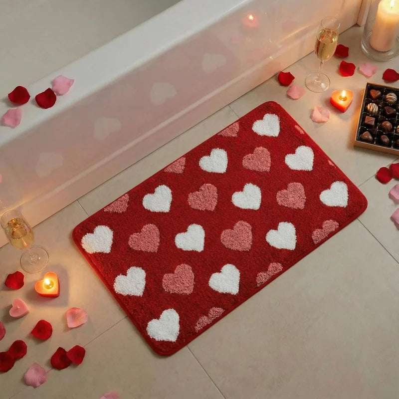 Hearts Bath Mat