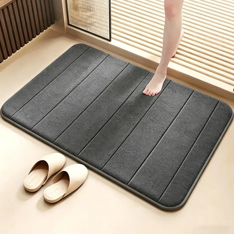 Anti Slip Bath Mat in Charcoal
