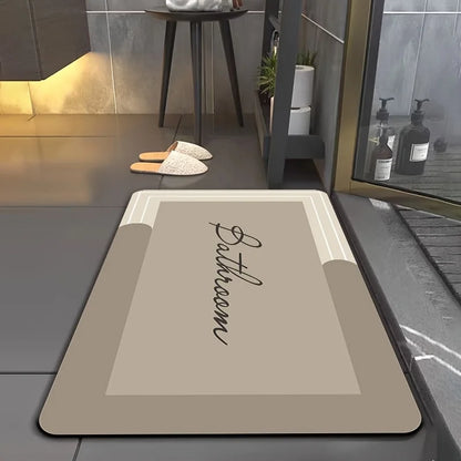 Bathroom Bath Mat in Taupe