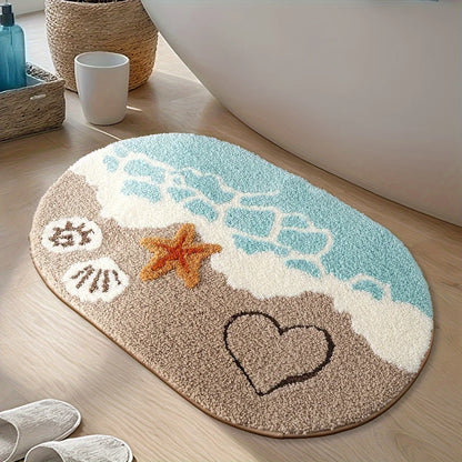 Beach Scene Bath Mat