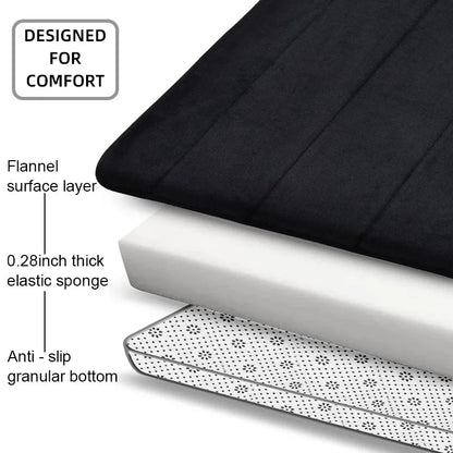 Anti Slip Bath Mat in Charcoal