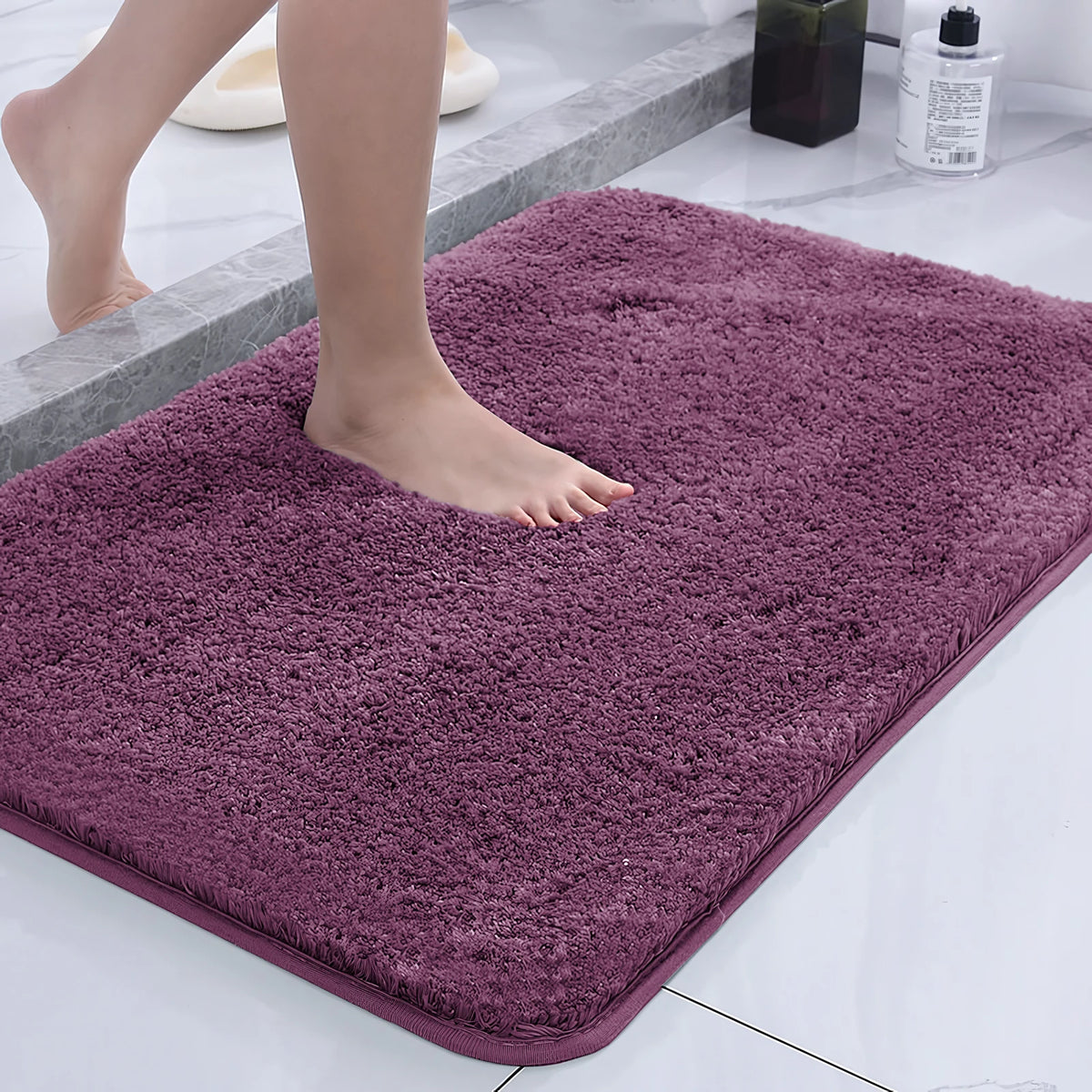 Purple Bath Mat in Ultra Soft Plush