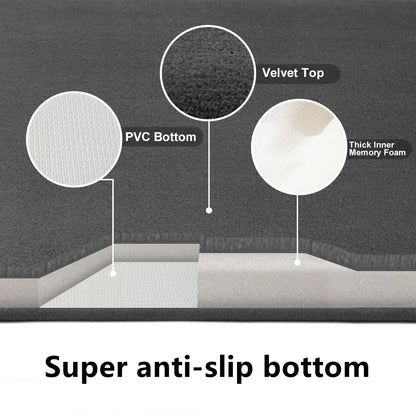 Grey Memory Foam Bath Mat