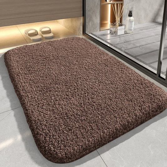 Thick Bath Mat in Mocha