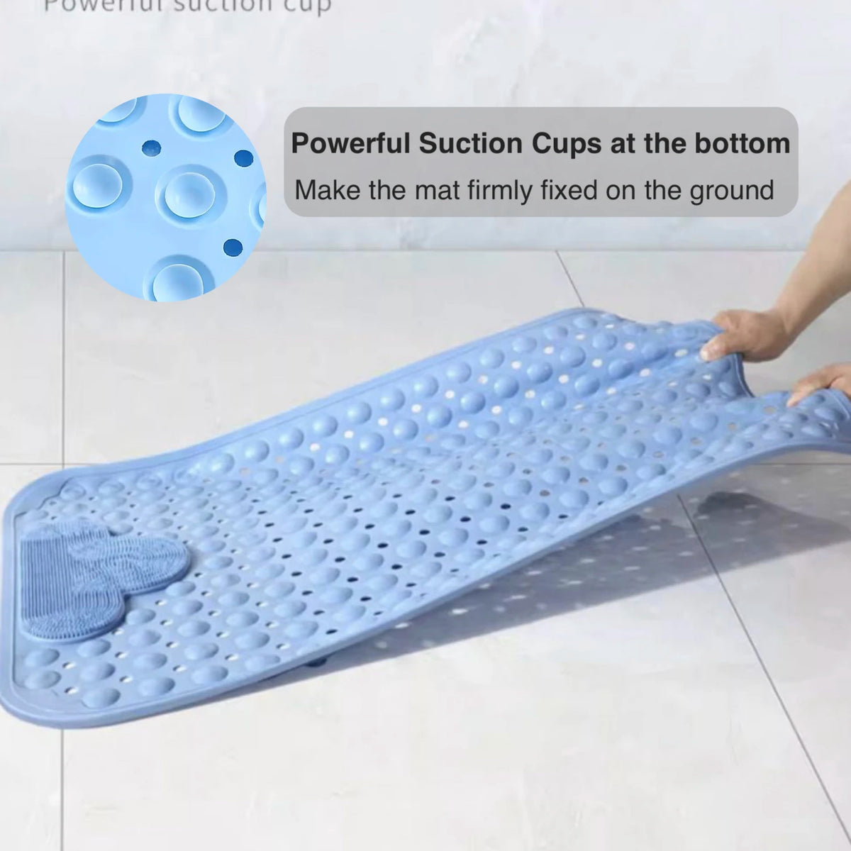 Non slip bath mat for seniors