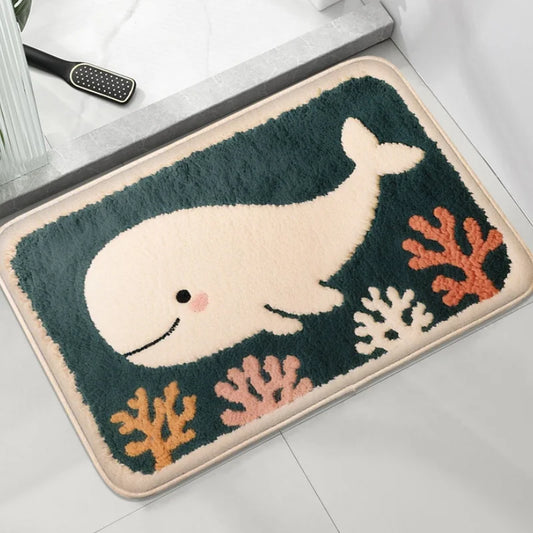 Whale Children's Bath Mat