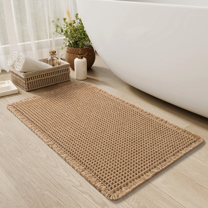Boho bath mat