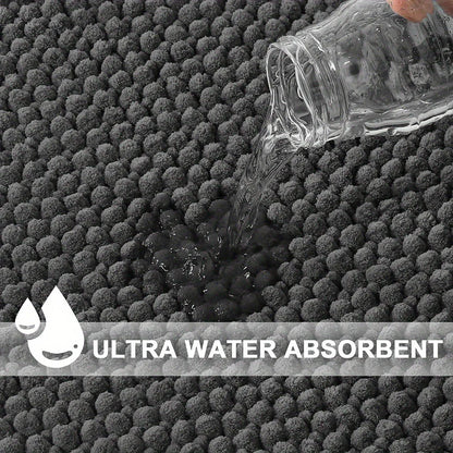 L Shaped Chenille Bath Mat
