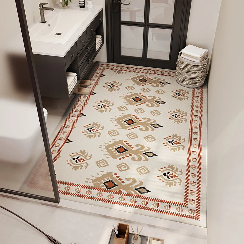 Extra large Kilim Print Bath Mat
