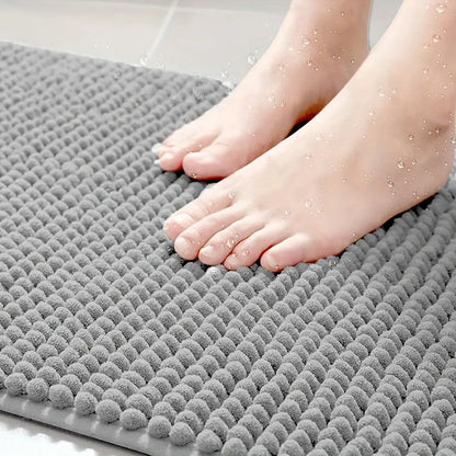 L Shaped Chenille Bath Mat