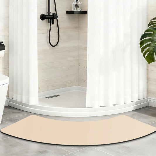 Half Moon Bath Mat in Sand