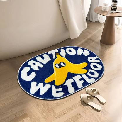 Fun bath mat - Caution Wet Floor Slogan