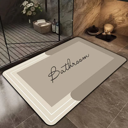 Bathroom Bath Mat in Taupe