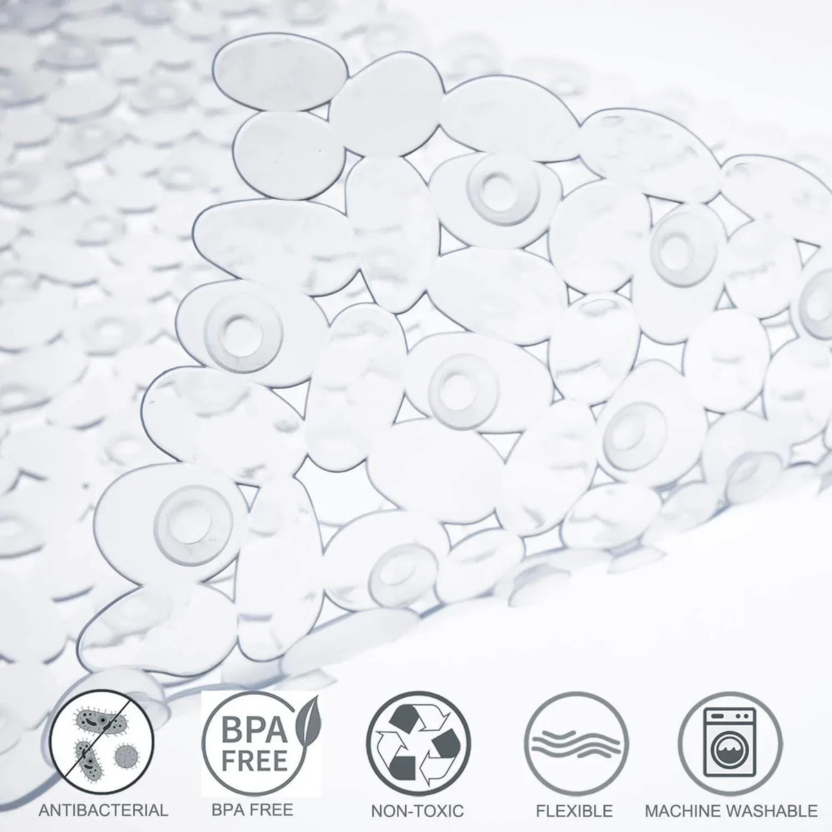 Anti Slip Transparent Bath Mat