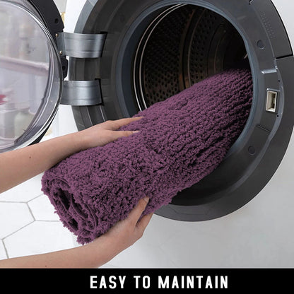 Purple Bath Mat in Ultra Soft Plush