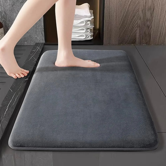 Grey Memory Foam Bath Mat