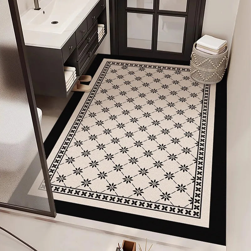 Tile Print Bath Mat