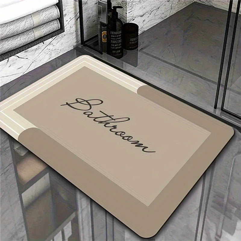 Bathroom Bath Mat in Taupe