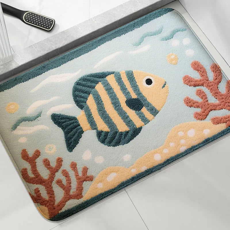 Fish Bath Mat