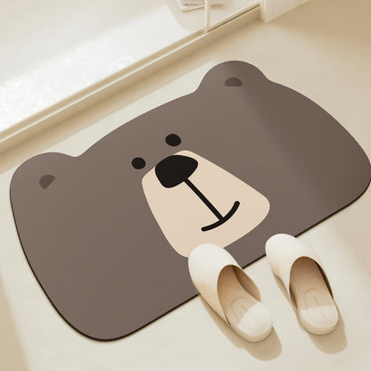 Brown Bear Bath Mat