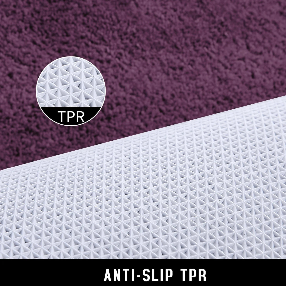 Purple Bath Mat in Ultra Soft Plush