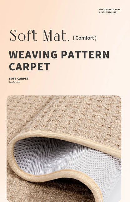 Long woven bath mat