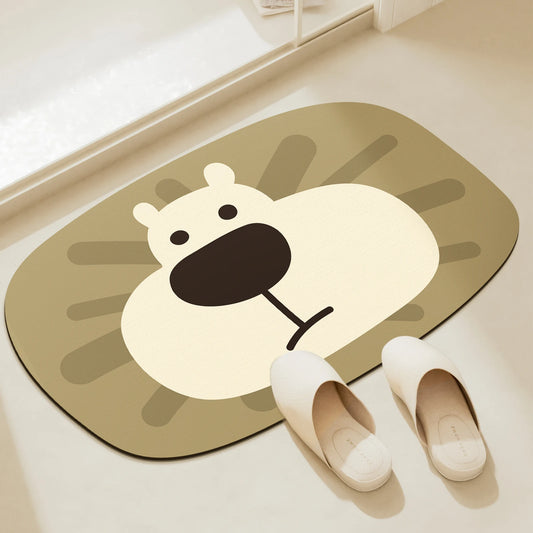 Lion Head Bath Mat