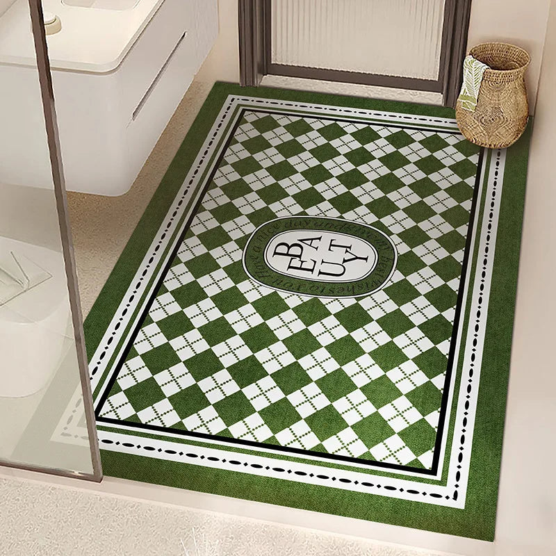 Extra Large Green Bath Mat