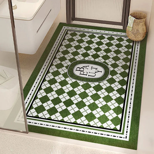 Extra Large Green Bath Mat