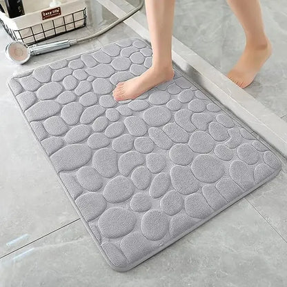 Grey Pebble Bath Mat