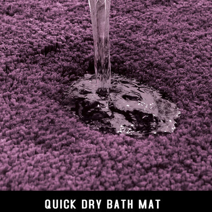 Purple Bath Mat in Ultra Soft Plush