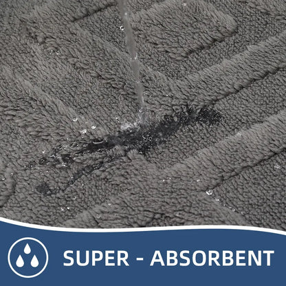 Charcoal Bath Mat Set