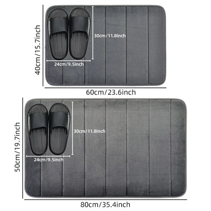 Anti Slip Bath Mat in Charcoal