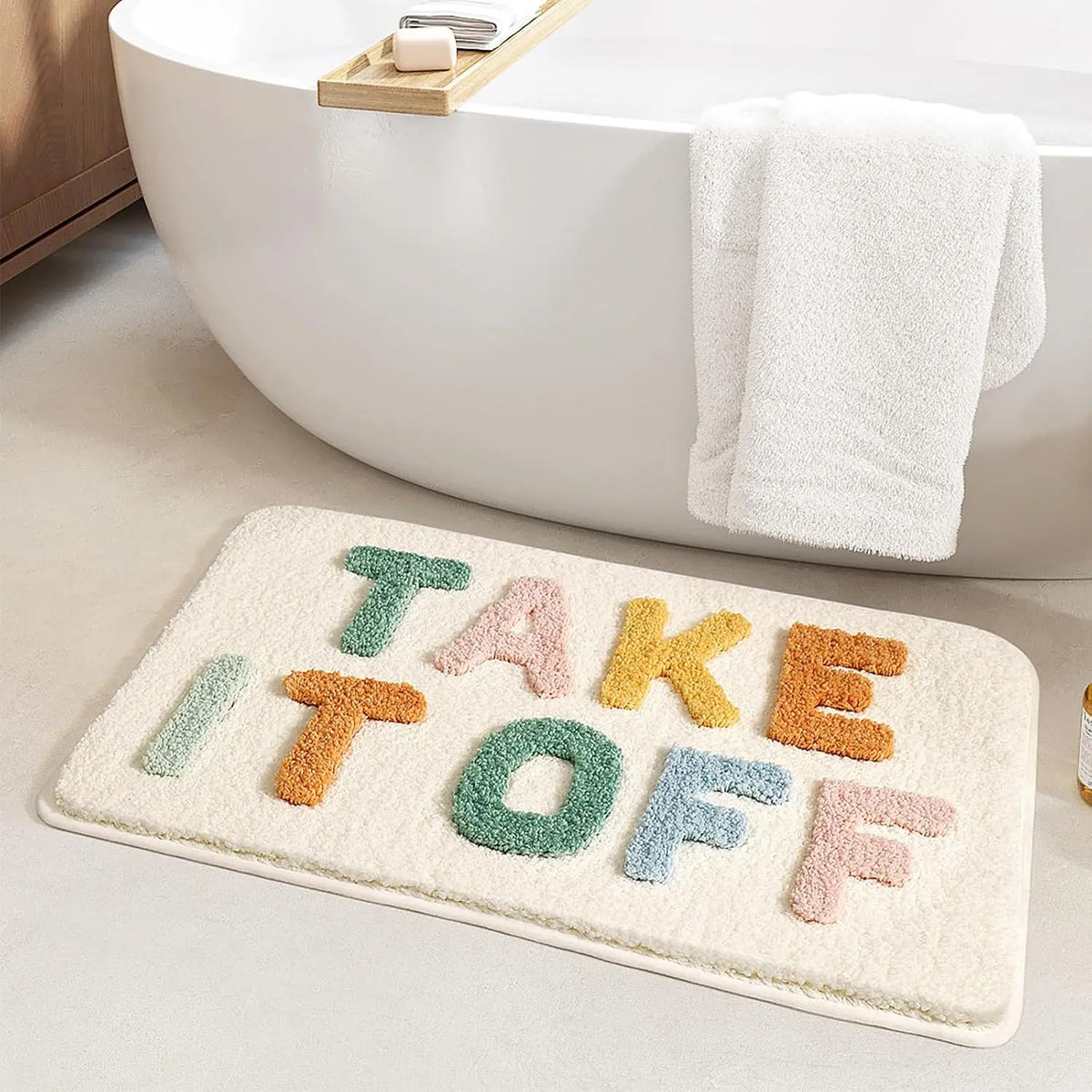 Fun Bath Mat - Take It Off Slogan