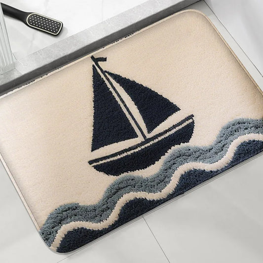 Sailboat Bath Mat