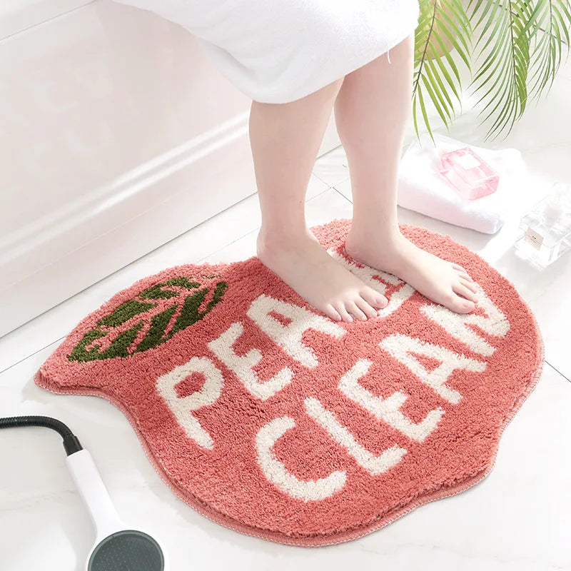 Tufted bath mat - Peachy Clean