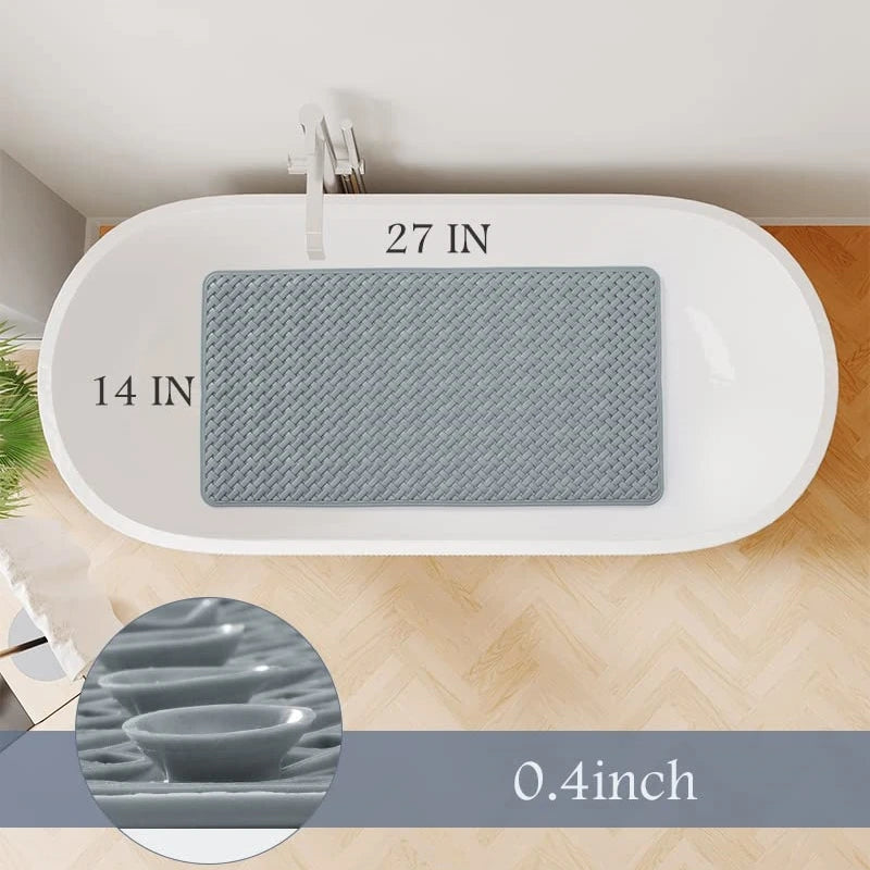 Anti Slip Bathtub Mat in Grey