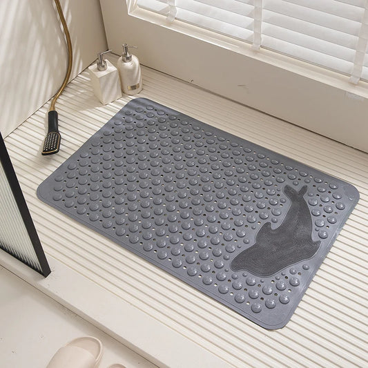 Non slip feet massage bath mat