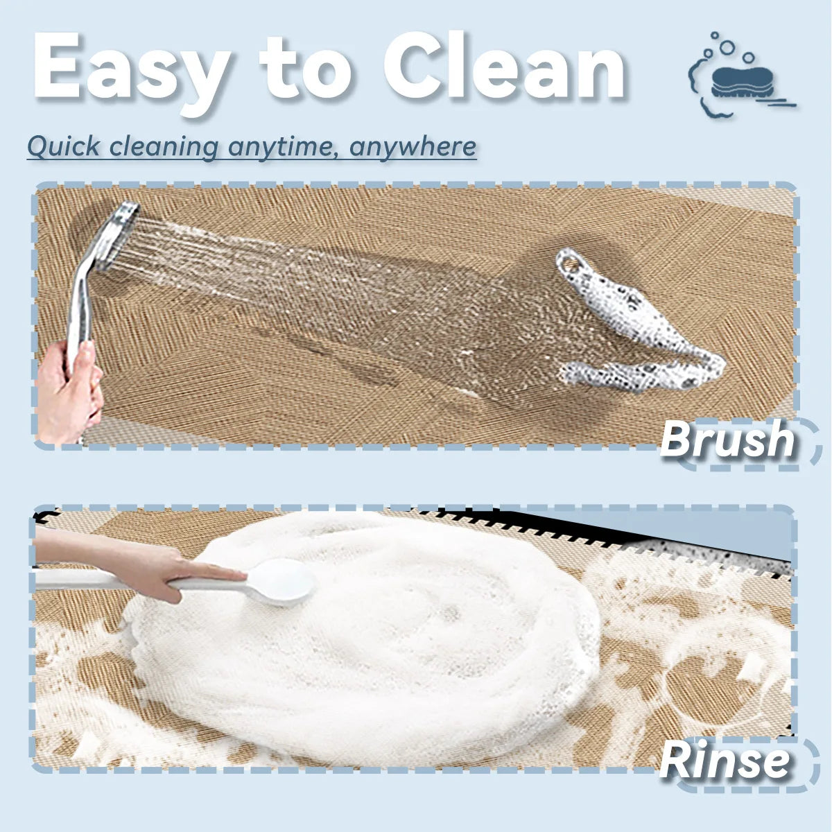 Woven Texture Bath Mat