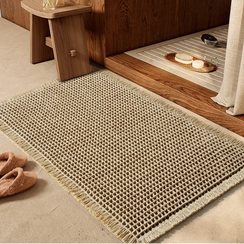 Boho bath mat
