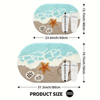 Beach Scene Bath Mat